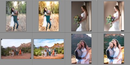Before and after editing examples
